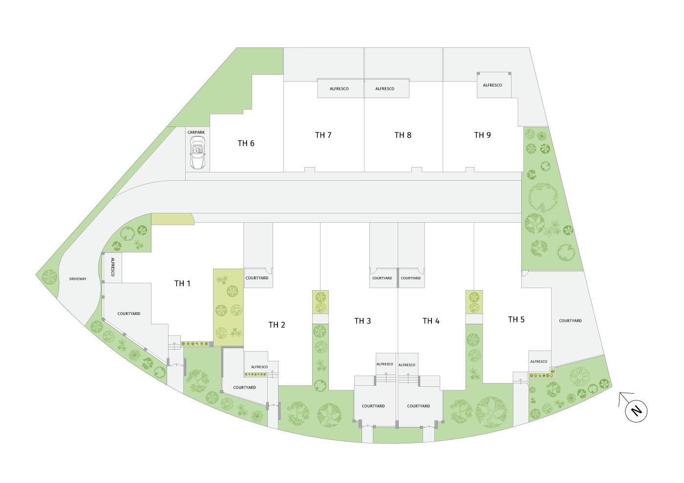 established kaleen site plan